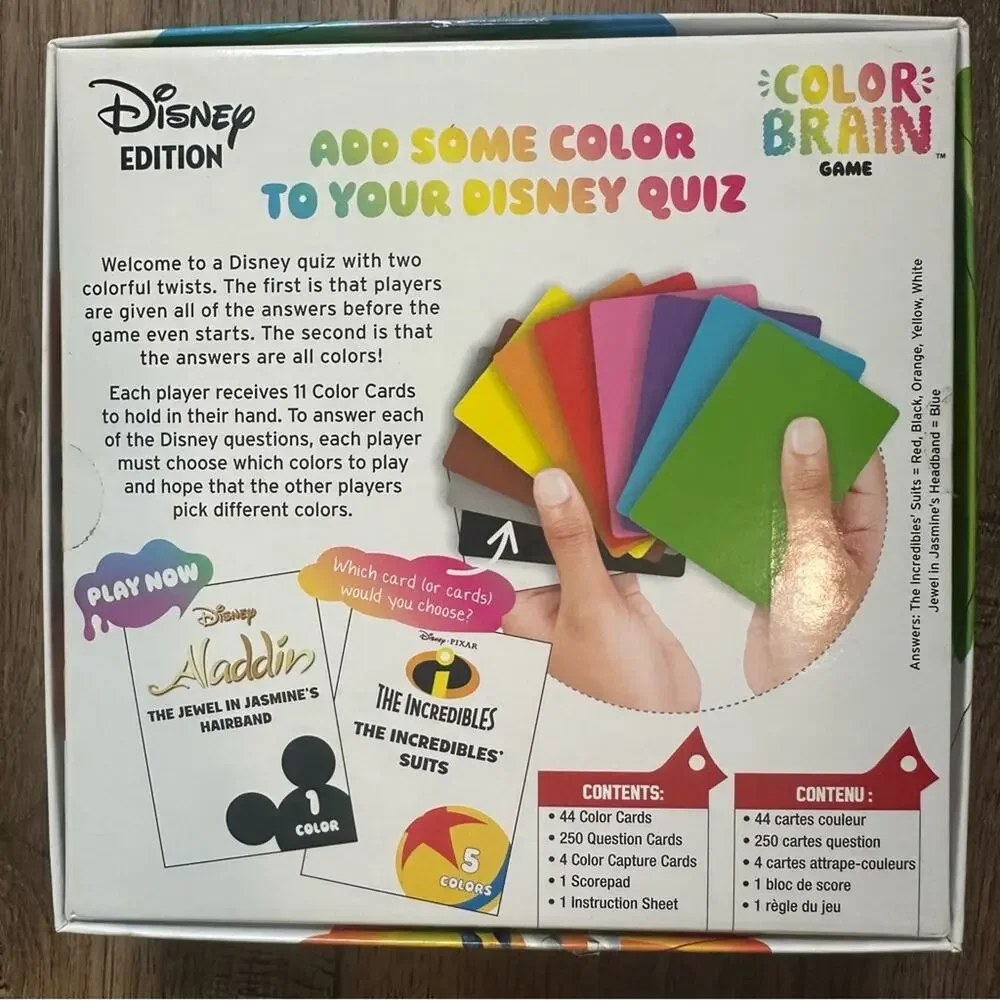 Color Brain DISNEY EDITION, family game, holidays, 2-20 players, HAS ALL PIECES!